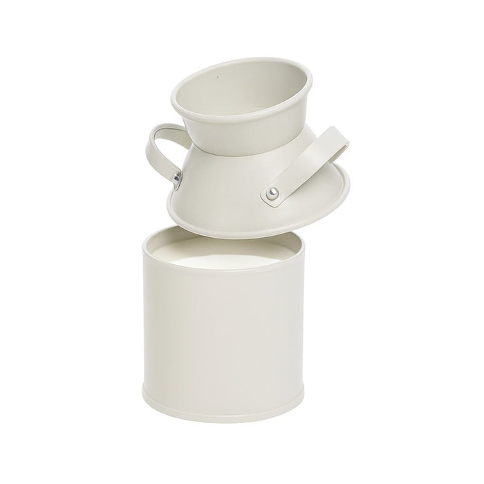 Pot à lait en métal couleur ivoire   H100mm 125ml - 36Pcs