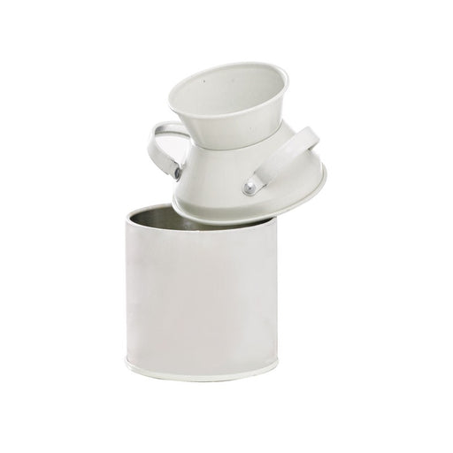 Pot à lait en métal couleur ivoire   H100mm 125ml - 36Pcs