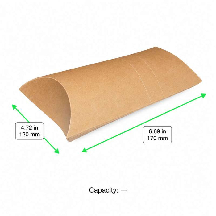 Étui à tacos sécable en carton kraft 120x170mm - 500Pcs