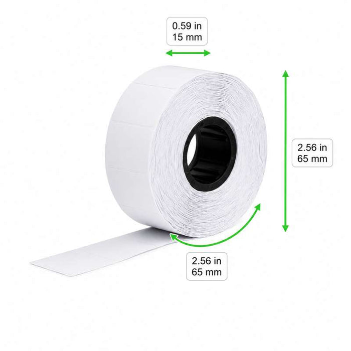 Autocollant de 26*16 mm pour pince à étiqueter 65x65mm H15mm-20Pcs