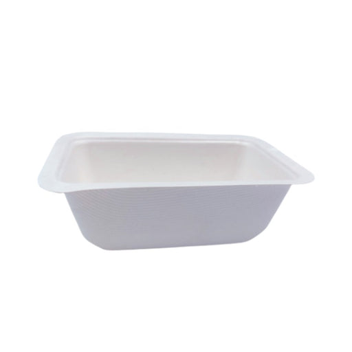 Barquette scellable pulpe laminée PLA  137x95mm H45mm 375ml-600Pcs