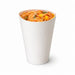 Gobelet snack refermable perforé carton blanc   H157mm 480ml-1000Pcs