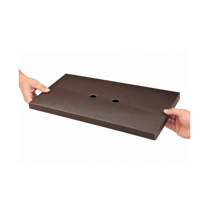 Couvercle en carton brun pour plateau  430x290mm H65mm-100Pcs