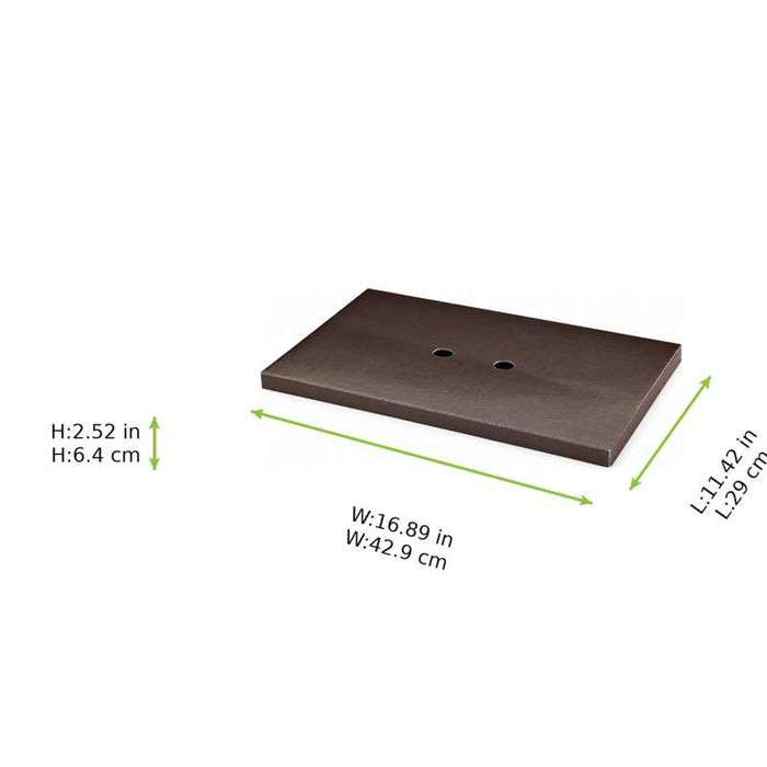 Couvercle en carton brun pour plateau  430x290mm H65mm-100Pcs