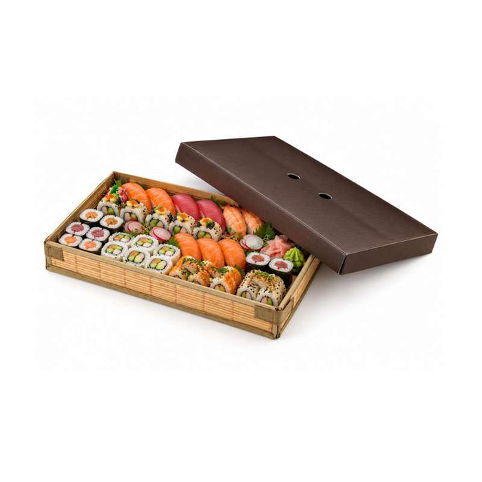 Couvercle en carton brun pour plateau  430x290mm H65mm-100Pcs