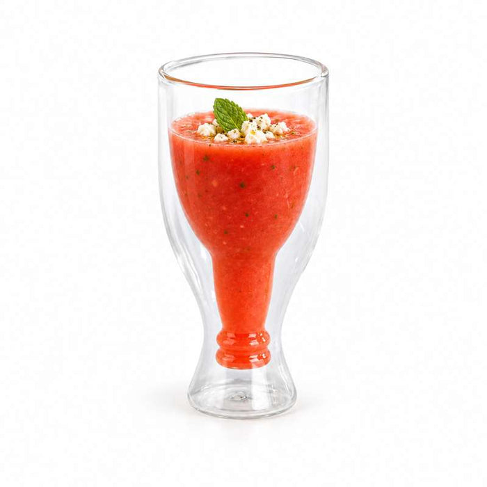 Mini verre borosilicate double paroi "Bibou"  H100mm 60ml-48Pcs