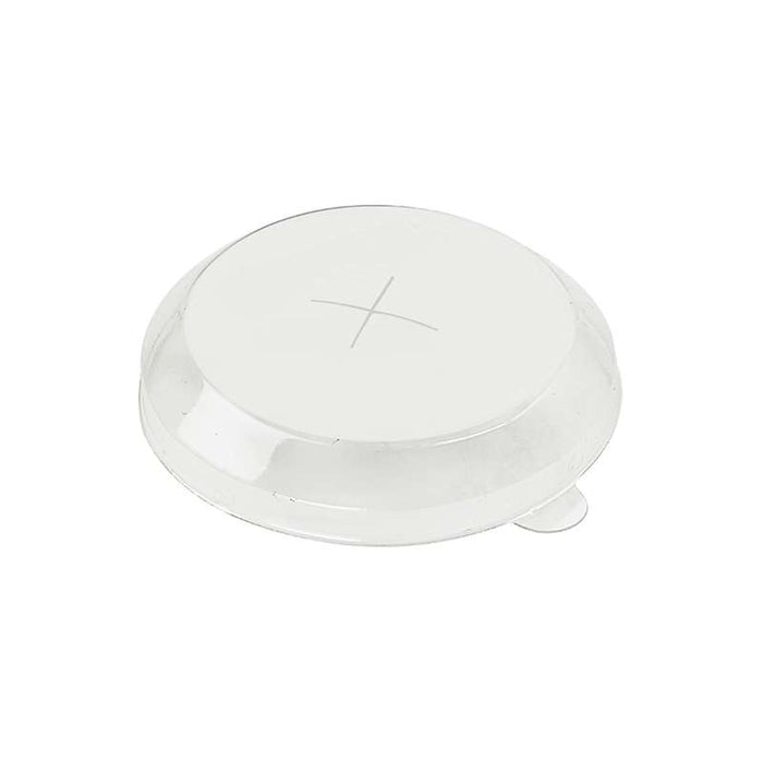 Couvercle dôme transparent en plastique PET avec trou croisillon  H15mm-500Pcs