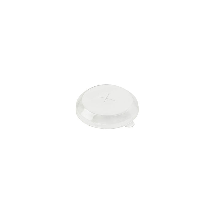 Couvercle dôme transparent en plastique PET avec trou croisillon  H15mm-500Pcs