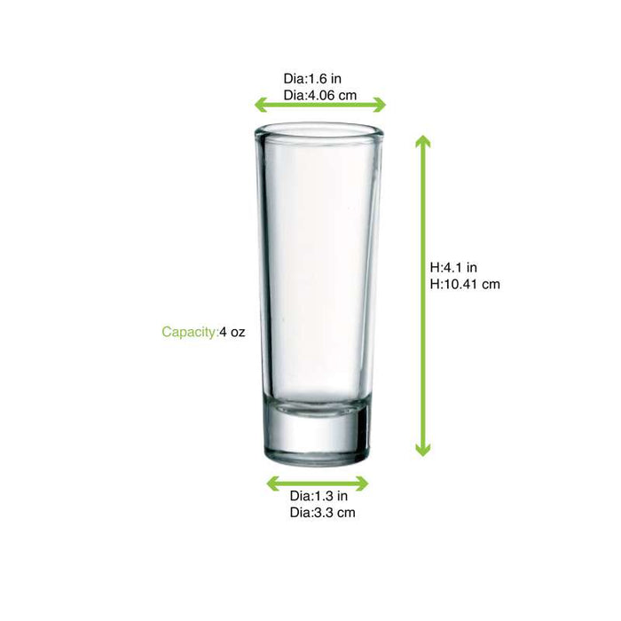 Verre à shot cylindrique   H104mm 60ml - 48Pcs