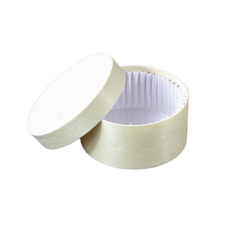 Boîte ronde bois FSC mix + papier ing - cuisson four  H42mm 100ml-120Pcs