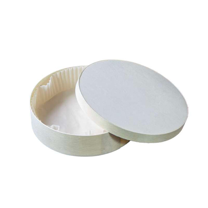 Boîte ronde bois FSC mix + papier ing - cuisson four  H42mm 600ml-60Pcs