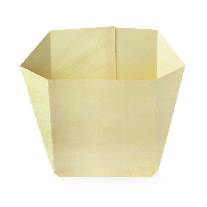 Cornet à frites en bois 128x40mm H130mm - 200Pcs