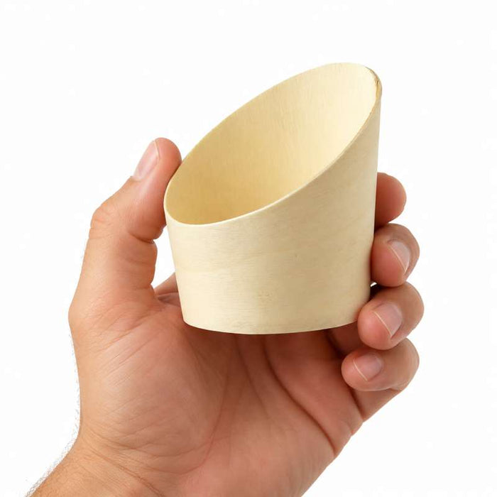 Tube bois coupe oblique   H70mm 70ml-100Pcs