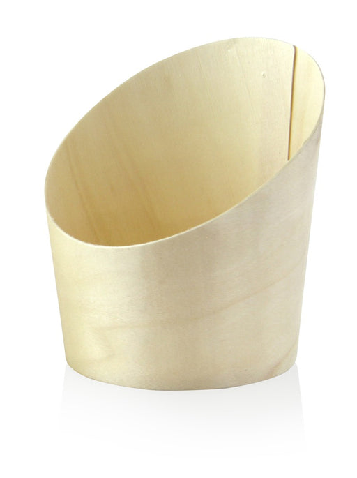 Tube bois coupe oblique   H102mm 270ml-100Pcs