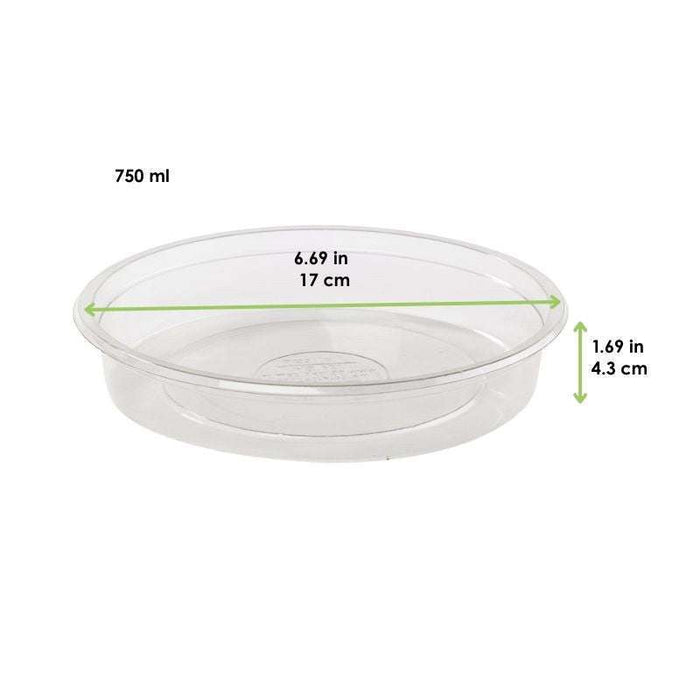 Saladier PET rond transparent "Saladeli"   H43mm 750ml-450Pcs
