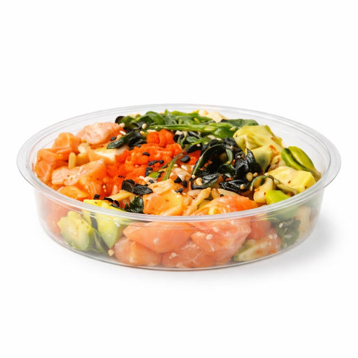 Saladier PET rond transparent "Saladeli"   H43mm 750ml-450Pcs