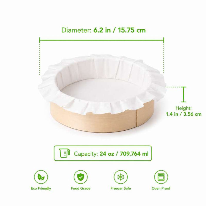 Bake-a-ring - Anneau de cuisson avec papier cuisson intégré  H35mm 720ml-60Pcs