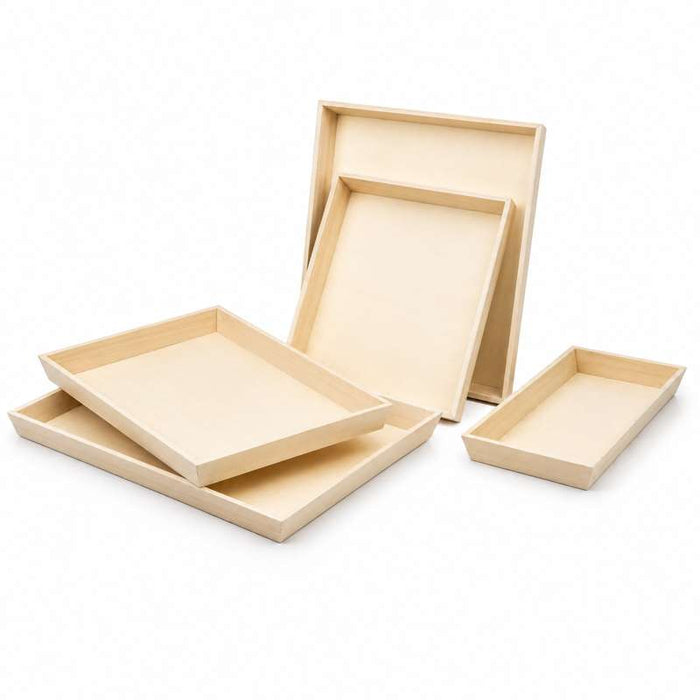 Plateau repas bois NOA  390x150mm H40mm-10Pcs