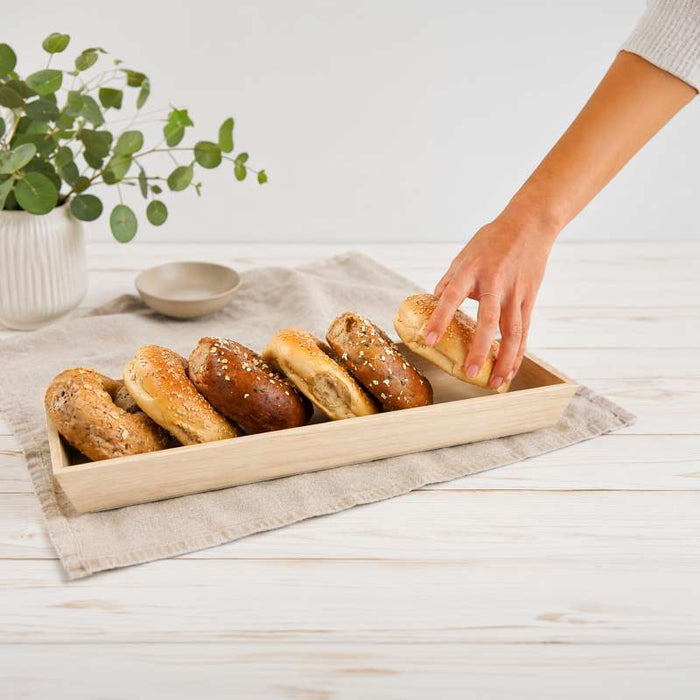 Plateau repas bois NOA  390x150mm H40mm-10Pcs