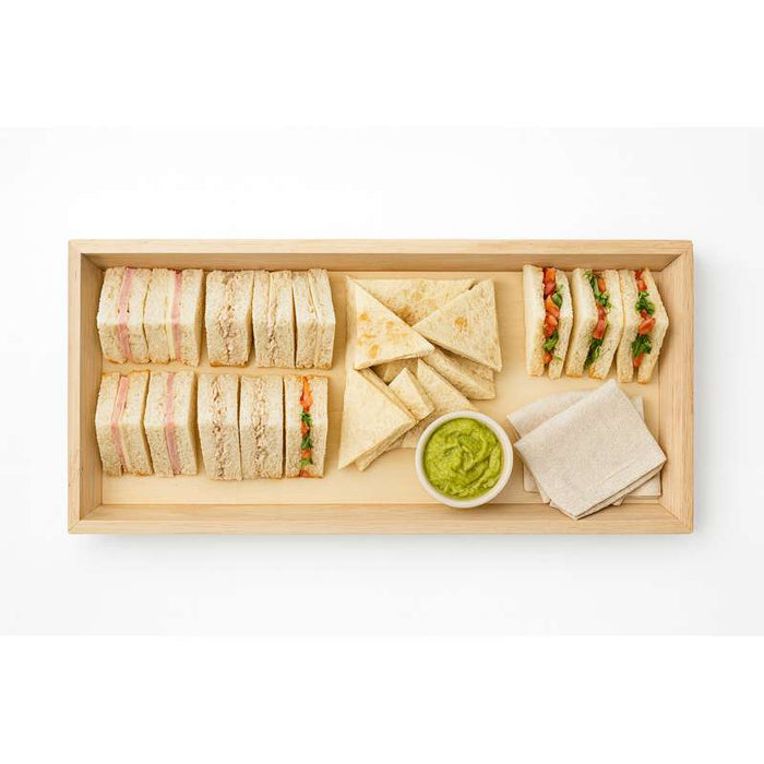 Plateau repas bois NOA  390x150mm H40mm-10Pcs