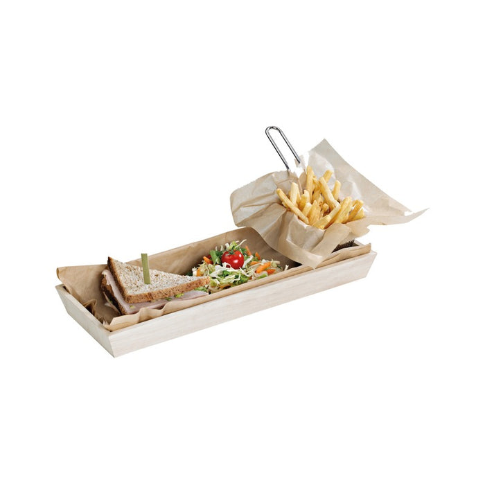 Plateau repas bois NOA  390x150mm H40mm-10Pcs