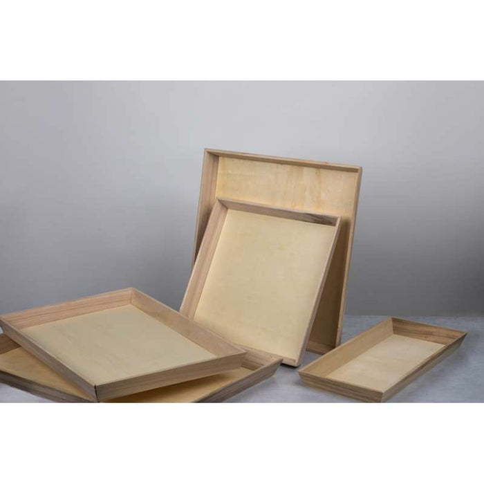 Plateau repas bois NOA 260x260mm H66mm-10Pcs