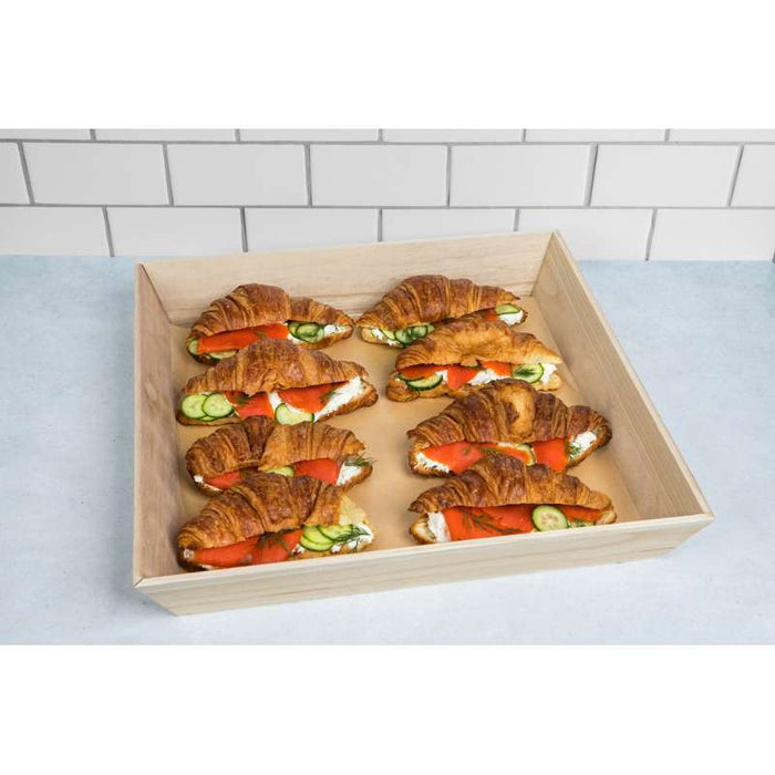 Plateau repas bois NOA 260x260mm H66mm-10Pcs