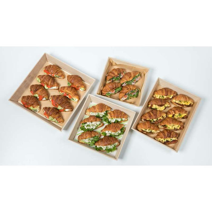 Plateau repas bois NOA 260x260mm H66mm-10Pcs
