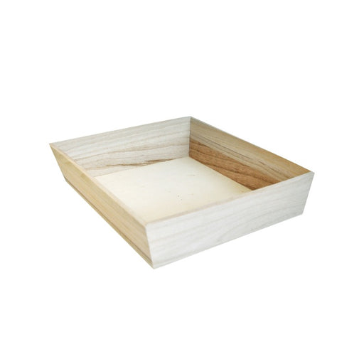 Plateau repas bois NOA 260x260mm H66mm-10Pcs