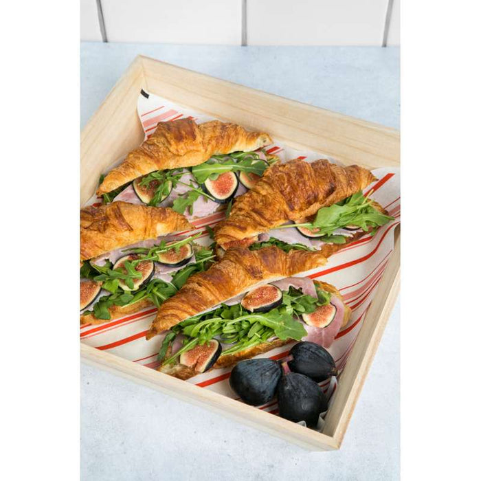 Plateau repas bois NOA  310x310mm H40mm-10Pcs