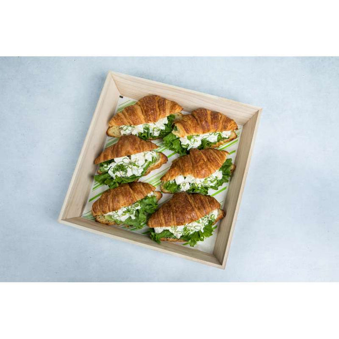 Plateau repas bois NOA  310x310mm H40mm-10Pcs