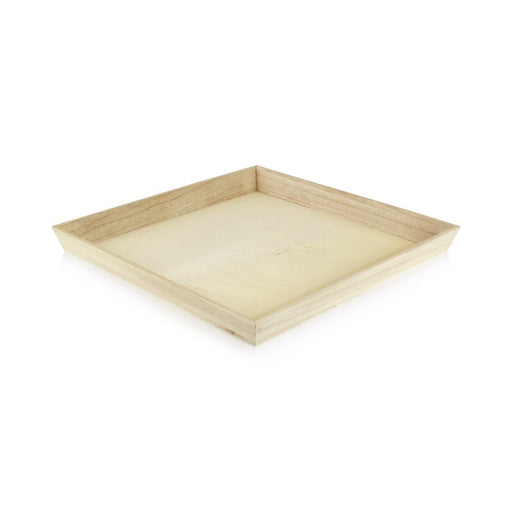 Plateau repas bois NOA  310x310mm H40mm-10Pcs