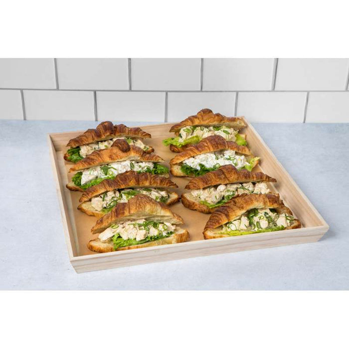 Plateau repas bois NOA 375x375mm H74mm-10Pcs