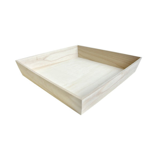 Plateau repas bois NOA 375x375mm H74mm-10Pcs