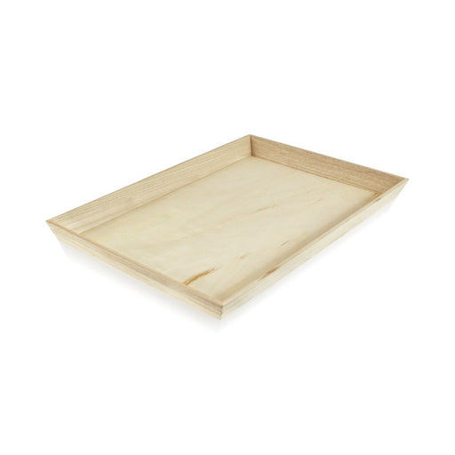 Plateau repas bois NOA  390x290mm H40mm-10Pcs