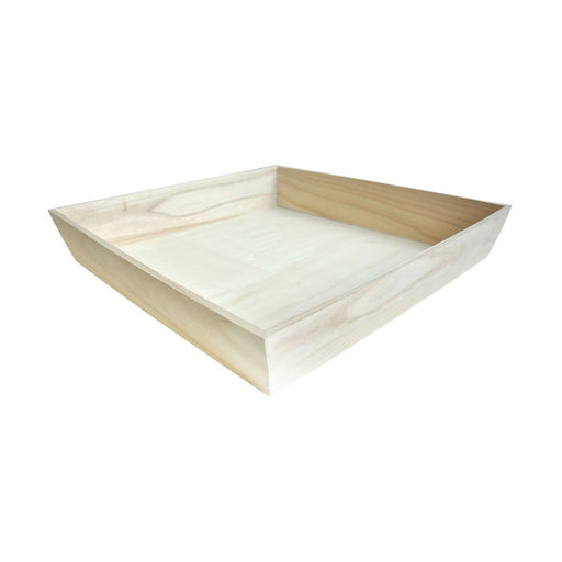 Plateau repas bois NOA 390x390mm H66mm-10Pcs