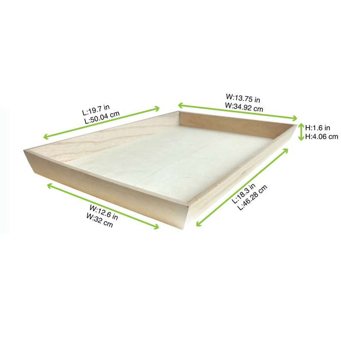 Plateau repas bois NOA 450x300mm H40mm-10Pcs