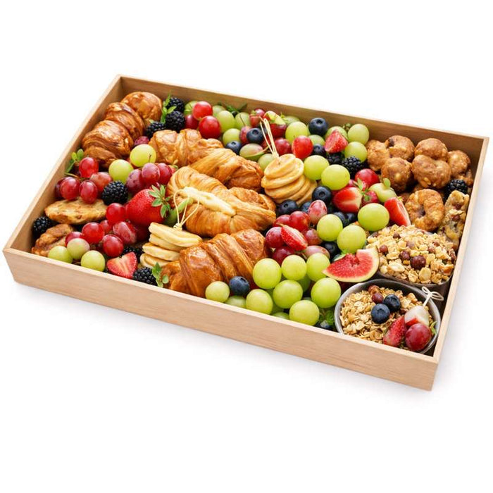 Plateau repas bois NOA 450x300mm H40mm-10Pcs