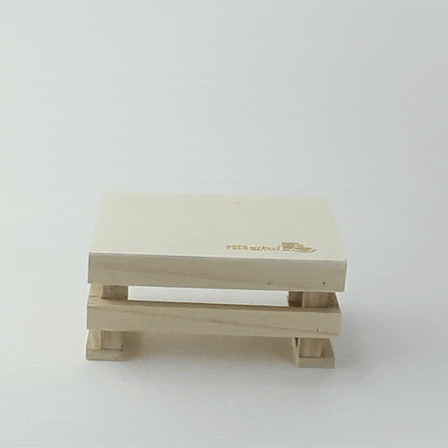 Mini cagette bois  135x85mm H70mm-48Pcs