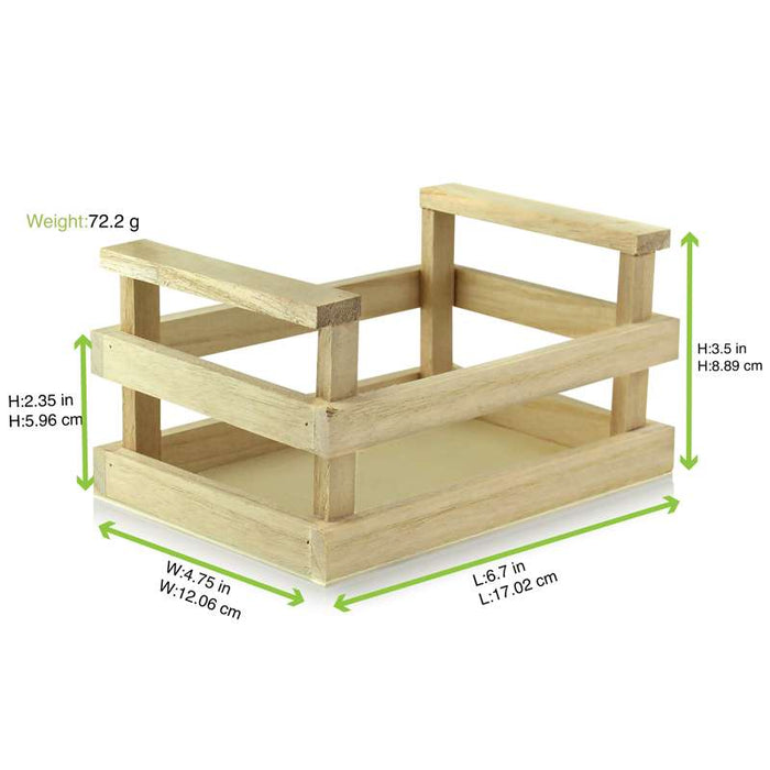 Mini cagette bois  170x120mm H90mm-12Pcs