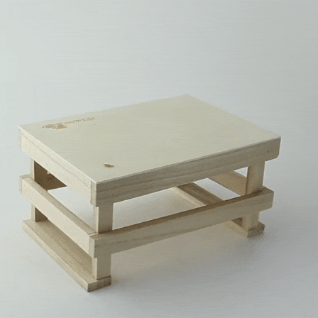 Mini cagette bois  170x120mm H90mm-12Pcs