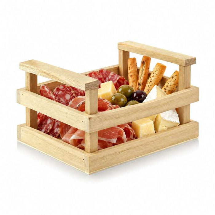 Mini cagette bois  170x120mm H90mm-12Pcs