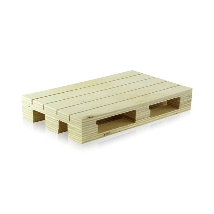 Mini palette de présentation en bois 200x120mm H30mm - 32Pcs