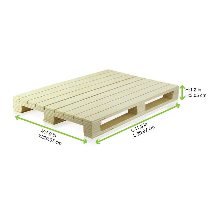 Mini palette bois  300x200mm H30mm-16Pcs