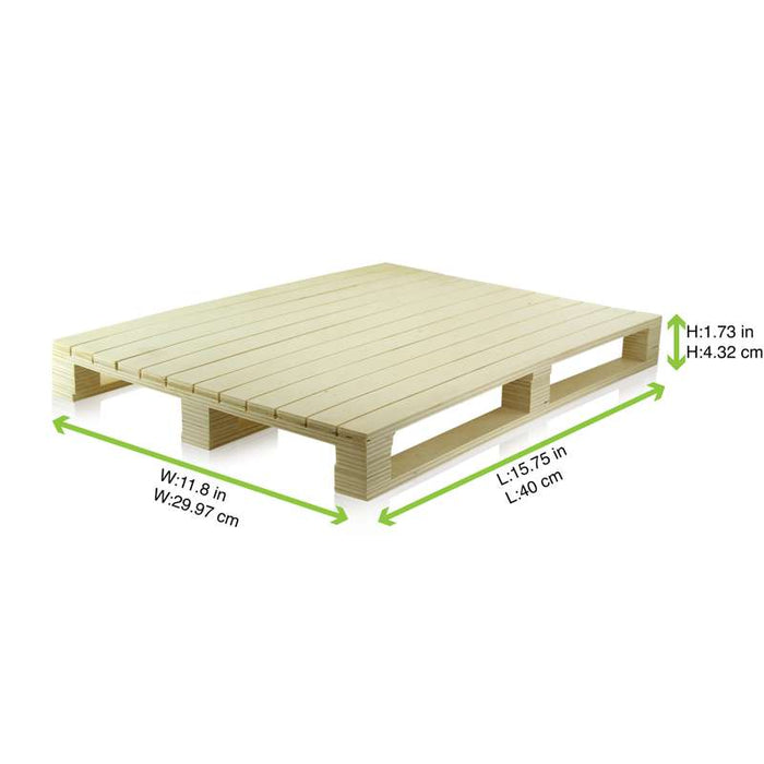Mini palette bois  400x300mm H43mm-6Pcs
