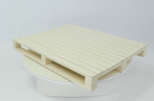 Mini palette bois  400x300mm H43mm-6Pcs