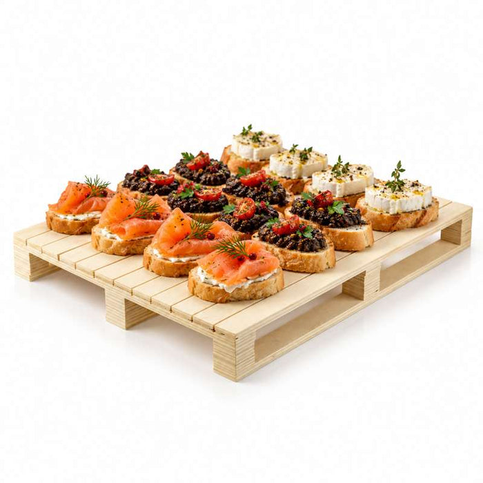 Mini palette bois  400x300mm H43mm-6Pcs