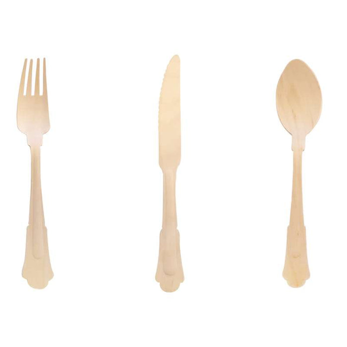 Cuillère bois "Baroc Timber"    H193mm-288Pcs