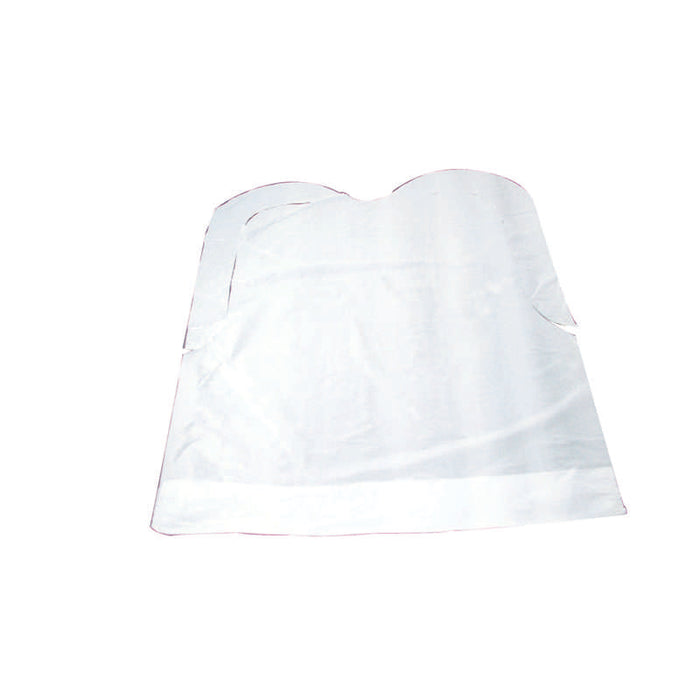 Bavoir jetable en PE avec poche, grand modèle 550x400mm - 500Pcs