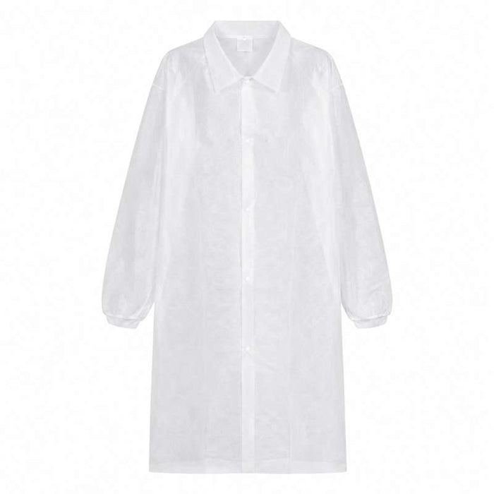 Blouse visiteur blanche en non-tissé, taille XXL  - 50Pcs